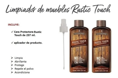 Limpiador De Muebles Y Madera Rustic Touch, Melaleuca 2pk