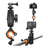 Soporte De Manillar De Motocicleta Para Gopro, Soporte De Ab