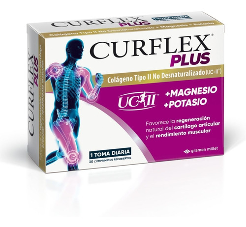 Curflex Plus Colageno + Magnesio + Potasio X 30 Comprimidos