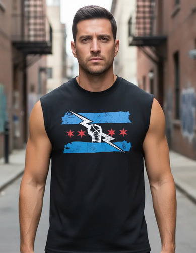 Playera Sin Manga Cm Punk El Regreso - Af_productos | Meses sin interés