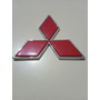 Emblema Tres Diamante Rojo Compuerta Mitsubishi Montero.     Mitsubishi Montero