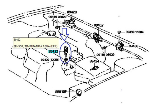 Sensor Temperatura Agua Celica 2.0 95 96 97 98 99 2000 3sfe Foto 9