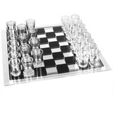 Ajedrez Shots Cristal Vidrio 25x25cm Juego Mesa Promo