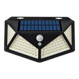 Foco Solar 114 Led Exterior Con Sensor De Movimiento