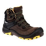 Bota Industrial Goodyear 3160 Casco Dielectrico Cafe Hombre