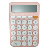 Calculadora Deli Style M124 Escritorio 12 Digitos Color Rosa Claro