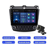 Estéreo Android 10 Carplay 2 Gb Para Honda Accord 2003-2007