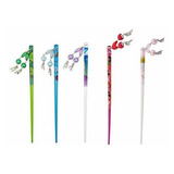 Horquillas - Plastic Hair Stick Pins With Bead Tassel Decora