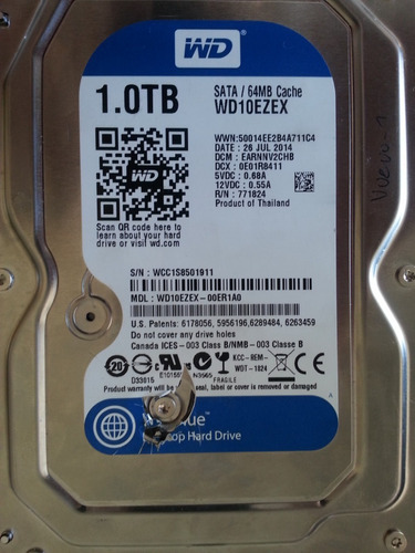 Disco Western Digital Wd10ezex-00rkka0 1tb 170-recuperodatos