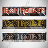 Adesivo Musica Banda Iron Maiden Logos Resinado