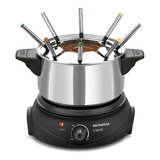 Panela De Fondue Elétrica Mondial Le Gourmet Fd02 Aço Inox Frequência 60 220v