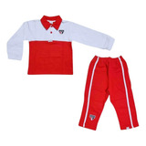 Conjunto São Paulo Infantil Agasalho Moletom Oficial