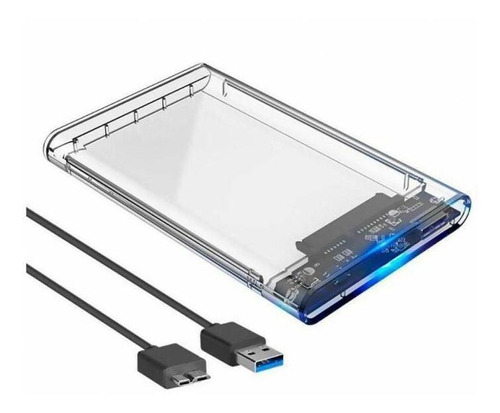 Gaveta De Hd 2,5 Sata Usb 3.0 Exbom Ecase-300 Transparente