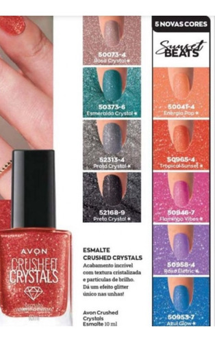 Esmalte Avon Crushed Crystals 10ml -escolha A Sua Cor