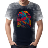 Camiseta Camisa Aves Araras Vermelha Cores Papagaios Hd 1