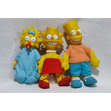 3 Peluches De Los Simpsons Antiguos Usados