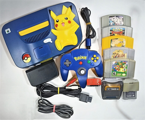 Consola Nintendo 64 Pokemon Special Edition ( N64 Pikachu )