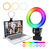 Aro Luz Led Selfie/luz De Video Rgb Cámara Lámpara De Anillo