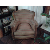 Sillon Individual Berger Luis Xvi Alto/amohadon Borde Dorado