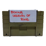 Fita Boxing Legends Of Ring Snes Super Nintendo Cartucho