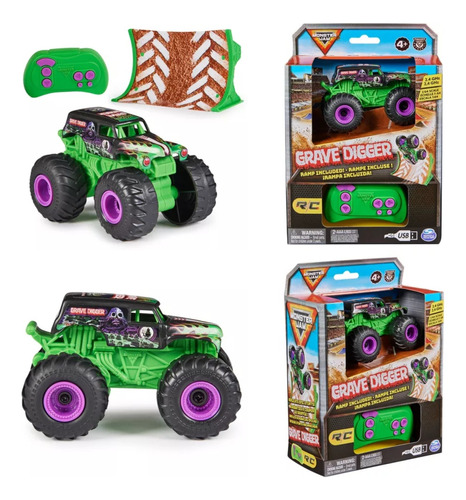 Monster Jam Grave Digger Monster Truck De Control Remoto