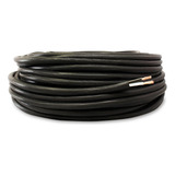 Rollo De 100m Cable Uso Rudo 2x16 Color Negro, Marca Luz En Linea, Capacidad 1270 Watts, 10 Amperes, Uso En Exteriores