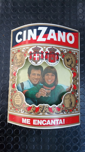 Antiguo Cartel Publicidad Cinzano Original