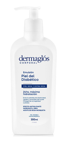 Dermaglós Corporal Emulsión Piel Del Diabético 300ml Hidrata