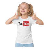 Camiseta Infantil 100% Algodão Youtuber You Tube Blog Kids 