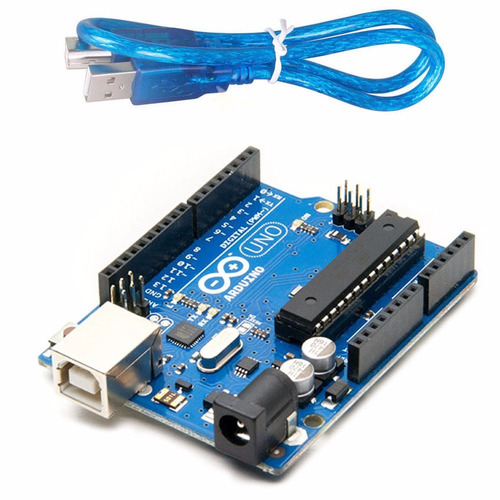 Arduino Uno R3 Original + Cable Usb Chip Desmontable Atmel