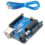 Arduino Uno R3 Original + Cable Usb Chip Desmontable Atmel