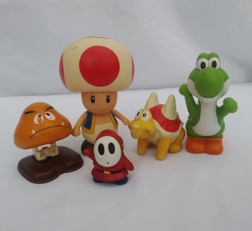 5 Figuras Super Mario Bros Vintage