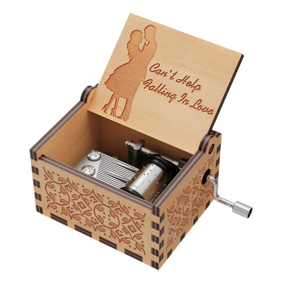 Caja Musical Vintage Con Grabado Para Novia O Esposa