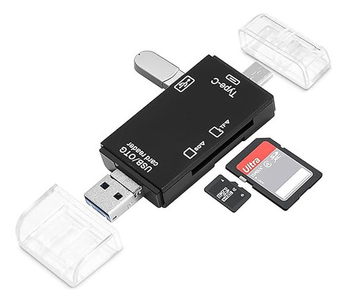 Adaptador 3 En 1 Lector Tarjetas Sd Y Micro Sd, 2.0 Usb