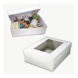 Cajas Para Desayunos Meriendas Grande Con Visor Pack X 10 Un