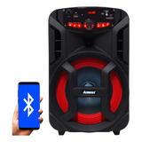 Alto-falante Amvox Aca 188 Gigante Portátil Com Bluetooth Preto 110v/220v 