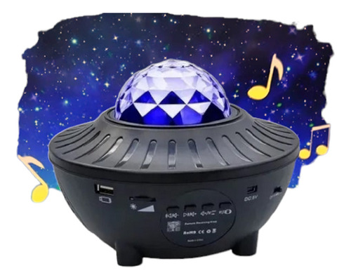 Proyector De Galaxia Estrellas Aurora Boreal Bluetooth Music