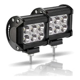 Pack X2 Luces Foco Neblinero Led 18w Auto Moto Caminoneta