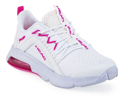 Zapatilla Head Ottawa W Dama Blanca Fucsia Running  He0814-6