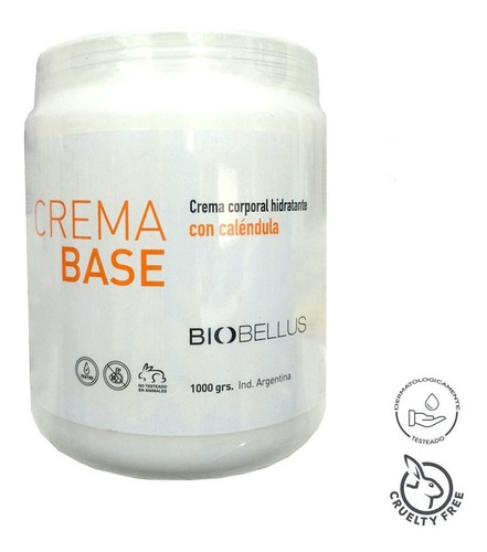 Crema Base Para Masajes Biobellus 1kg