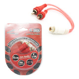 2 Cables Y Griega Rca 1 Hembra 2 Machos Audiopipe 20cm