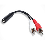 Cable Convertidor De Entradas Rca A Auxiliar 3.5mm Macho 