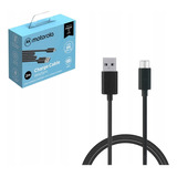 Cable Motorola Usb A Usb-c 2m Tipo C Apto Carga Rápida