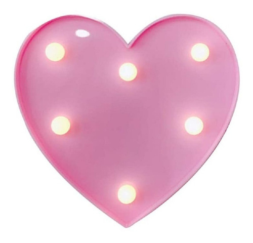 Luminária Led Decorativa Coração - Abajur De Quarto Tumblr