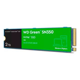 Ssd Disco Sólido Interno Western Digital Wd Nvme Green Sn350 Wds200t3g0c 2tb Verde