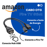 Cabo Otg P/ Fire Stick-mi Stick 4k-realme Tv 4k-v8 Fêmea