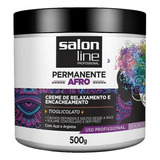 Afro Salon Line 500g Creme Relaxante E Encacheamento