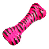 Hueso Juguete Mascotas Sonoro Chifle Animal Pink Stripes