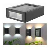Pack2 Mini Aplique Solar Led Muro Exterior Impermeable