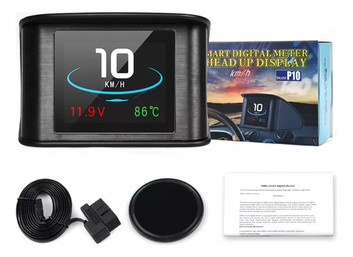 Computador De Bordo Visor P10 Car Hud Obd2 Display